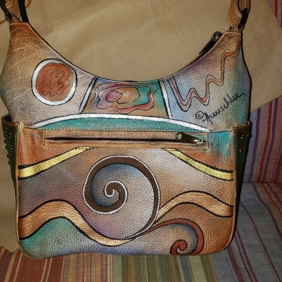 Anuschka shoulder bag. Abstract print. - Picture 10 of 12